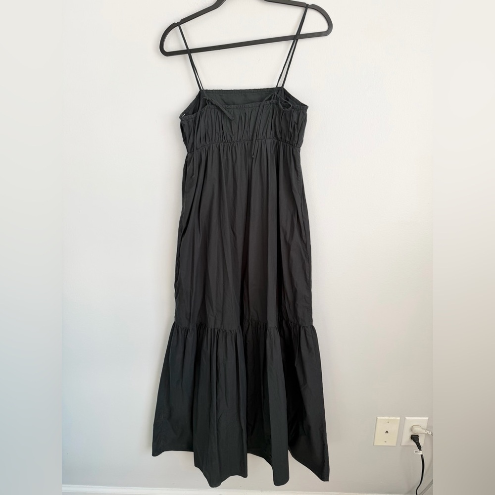MALENE BIRGER Size 34 • Black Cotton Disemma Maxi Dress. - Picture 5 of 7